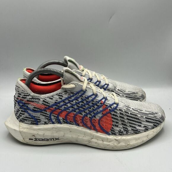 Nike Pegasus Turbo Next Nature Pure Platinum Bright Crimson Womens Sz 9 DM3414-0 - Picture 1 of 12